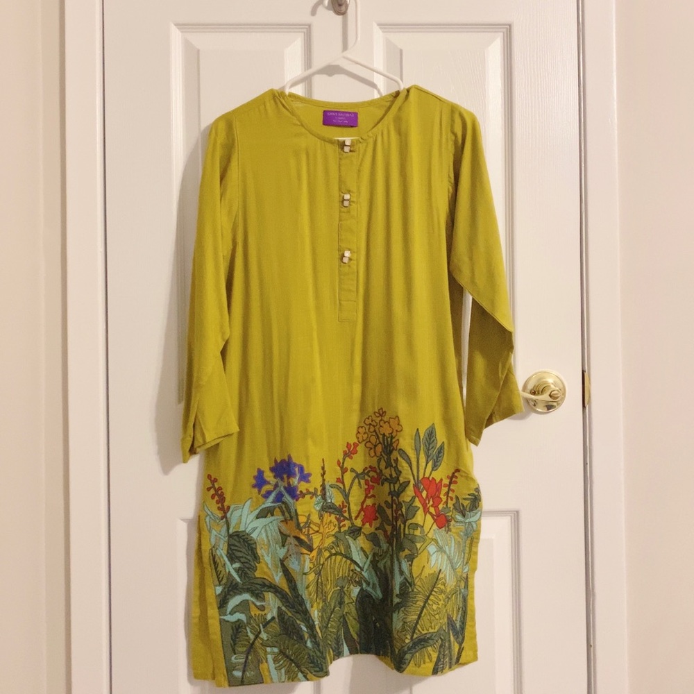 Original Sana Safinaz Embroidered Floral Kurta